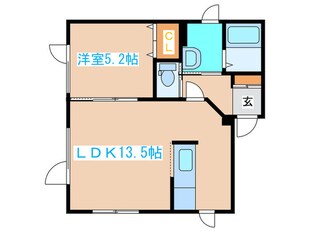 カーサ菊水上町の物件間取画像